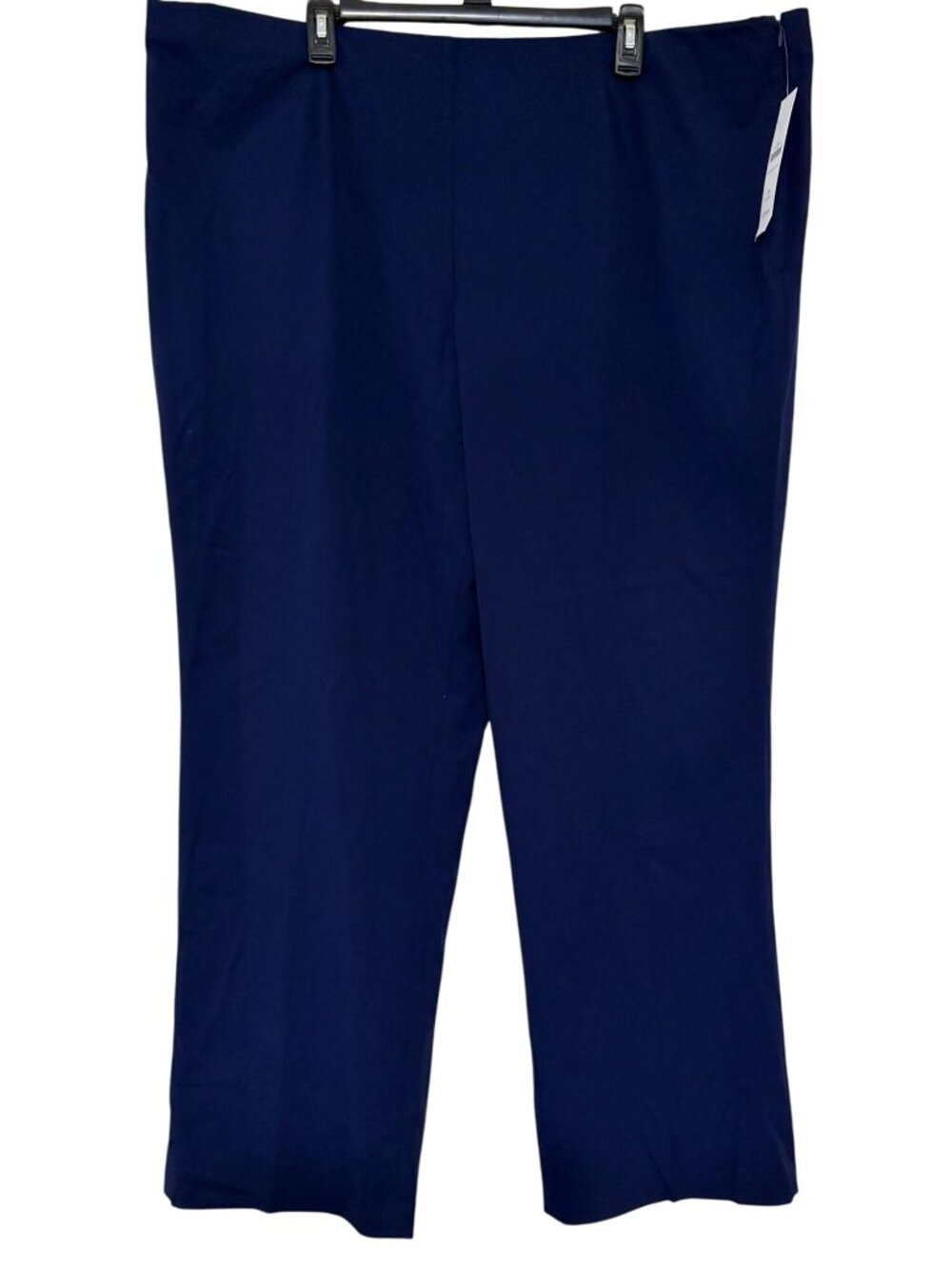 New NWT Coldwater Creek Classic Studio Pant Holly Navy Blue Plus Size 24